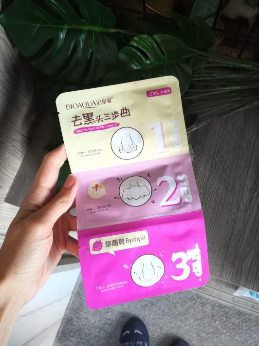 BIOAQUA Plastry na nos, Zabieg 3 kroki, Black Heads 3 Step