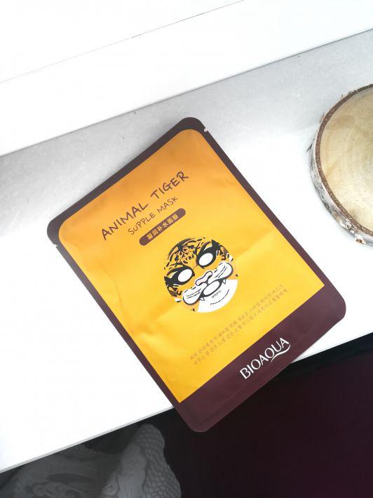 BIOAQUA Maseczka do twarzy w płacie, Animal Tiger