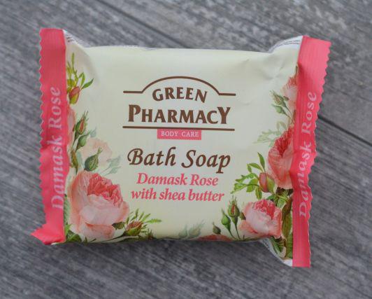 Green Pharmacy Mydło w kostce, Róża damasceńska i masło shea