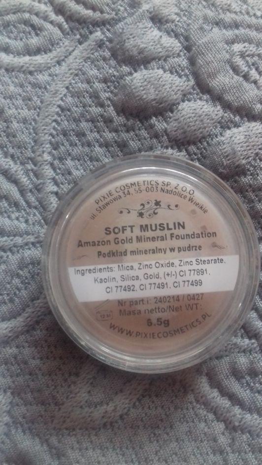 Pixie Cosmetics Amazon Gold, Podkład mineralny do twarzy, Soft Muslin