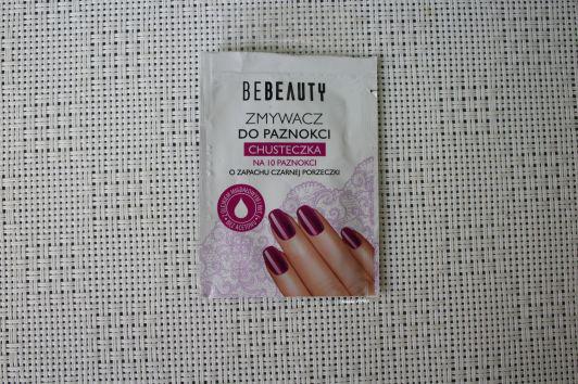 BeBeauty Zmywacz do paznokci, Chusteczka, Zapach czarnej porzeczki