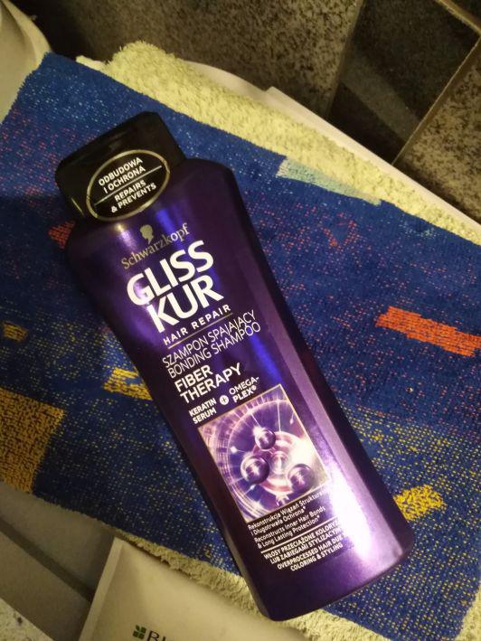 Schwarzkopf Gliss Kur, Fiber Therapy, Szampon do włosów, Spajający, Włosy przeciążone koloryzacją lub zabiegami stylizacyjnymi