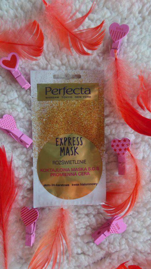 Perfecta Express Mask, Rozświetlenie, Koktajlowa maska S.O.S, Promienna cera