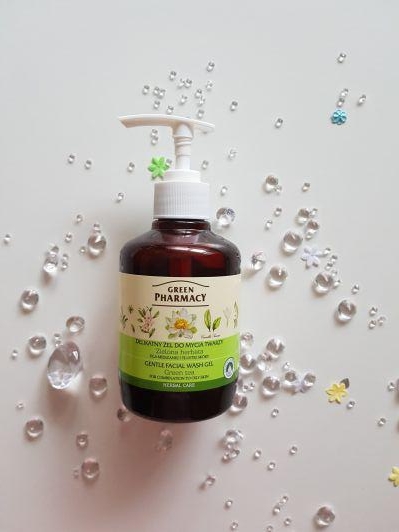 Green Pharmacy Żel do mycia twarzy, Delikatny, Zielona herbata
