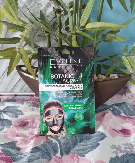 Eveline Botanic Expert, Maseczka do twarzy, Oczyszczająco-matująca, Aktywny węgiel i zielona glinka