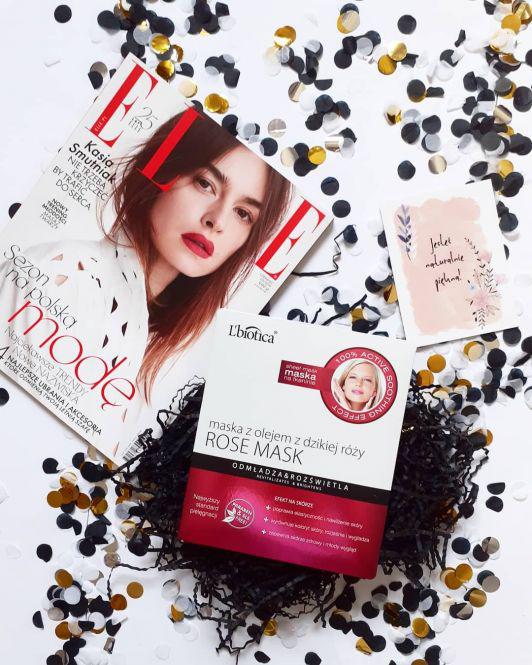 L'biotica Rose mask, Maska z olejem z dzikiej róży