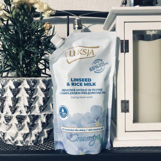 Luksja Creamy, Mydło w płynie, Linseed & Rice Milk