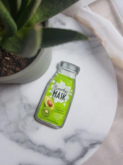 Bielenda Smoothie Mask, Maseczka do twarzy, Prebiotyczna, Normalizująca, Prebiotyk + Awokado + Kiwi