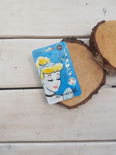 Disney Beauty & Care Maska do twarzy w płacie, Face Mask, Cinderella