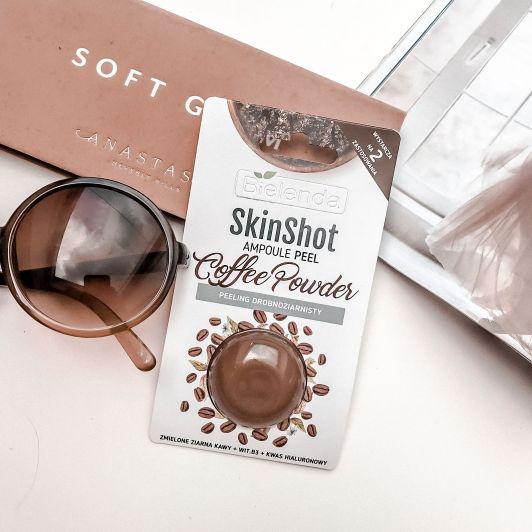 Bielenda Skin shot, Ampoule Peel, Peeling drobnoziarnisty, Coffee Powder
