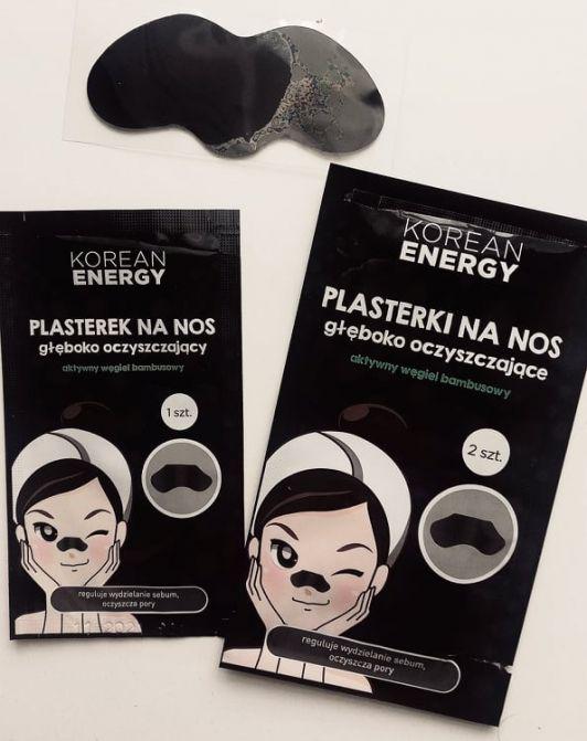 Marion Korean Energy, Plasterki na nos, Głęboko oczyszczające, Aktywny węgiel bambusowy