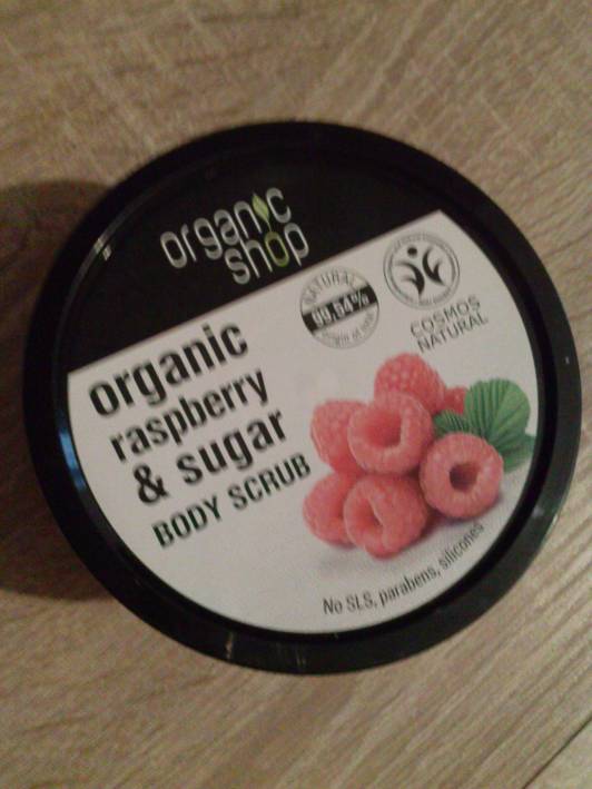 Malinowy scrub do ciała organic shop