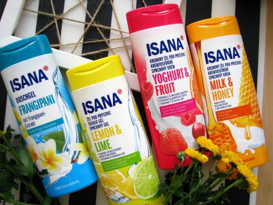 isana zel pod prysznic plumeria