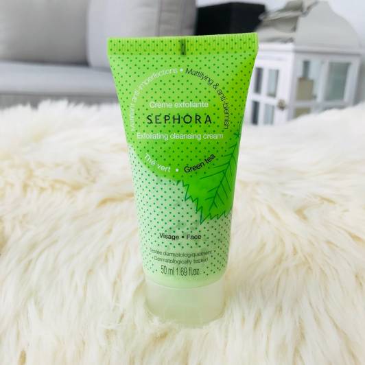 Sephora Krem do demakijażu i peelingu, Zielona herbata