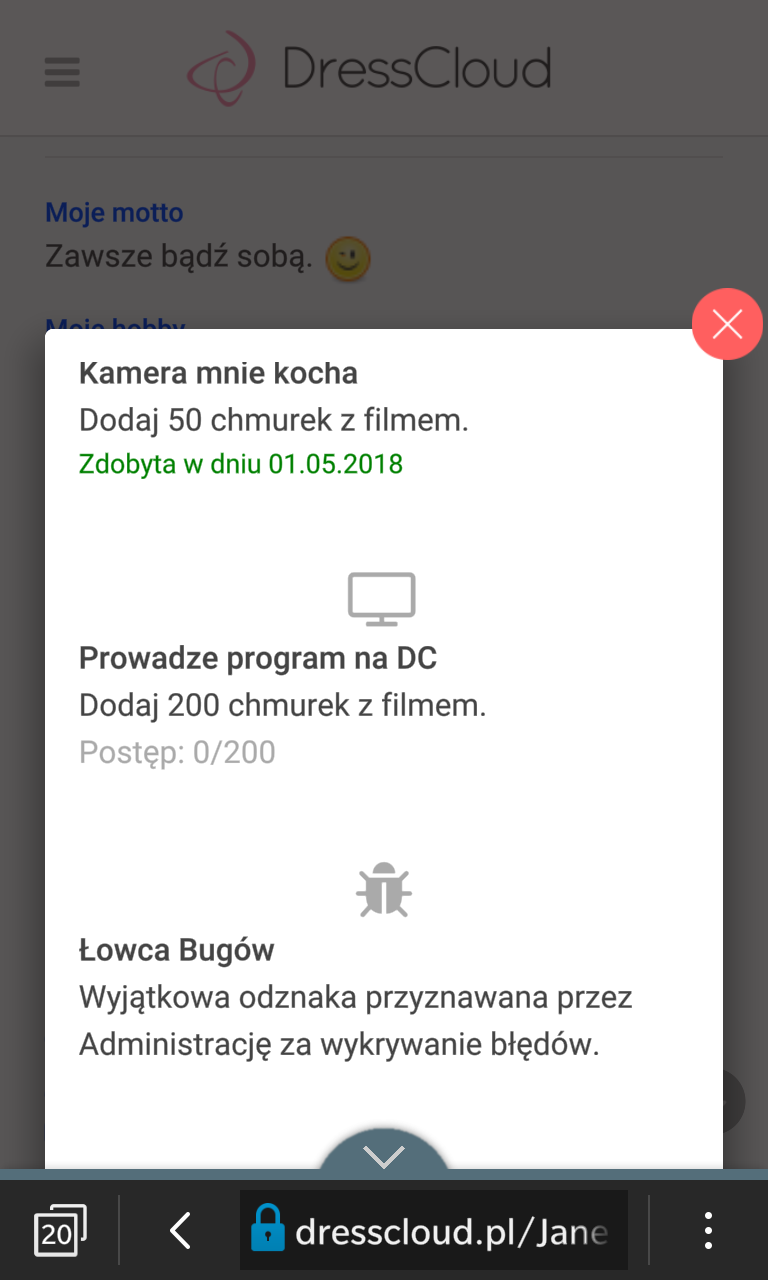Odznaki DC lista