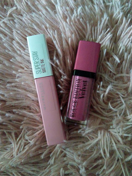 Maybelline super Stay dreamer pomadka Bourjois Rouge edition Velvet babe idole