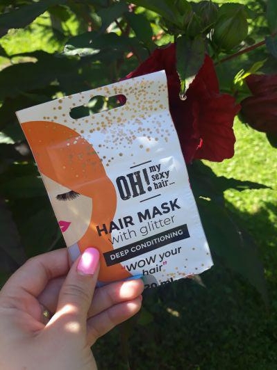 Maska do włosów, Brokatowa, With Glitter, Rebuilds