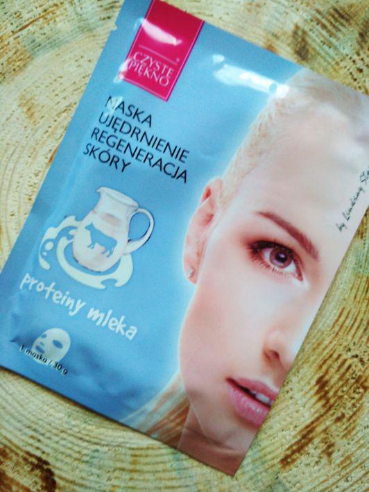 Czyste Piękno Maseczka do twarzy w płacie, Ujędrnienie, Regeneracja skóry, Proteiny mleka