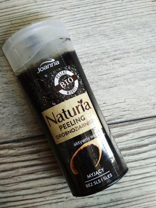 Joanna Naturia, Peeling myjący, Drobnoziarnisty, Aktywny węgiel