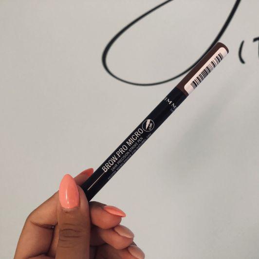 Rimmel Brow Pro Micro, Pisak do brwi, 002 Honey Brown