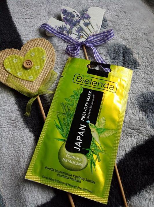 Bielenda JAPAN, maska peel off, formuła metaliczna, woda bambusowa, zielony kawior, zielona herbata, detox i oczyszczenie