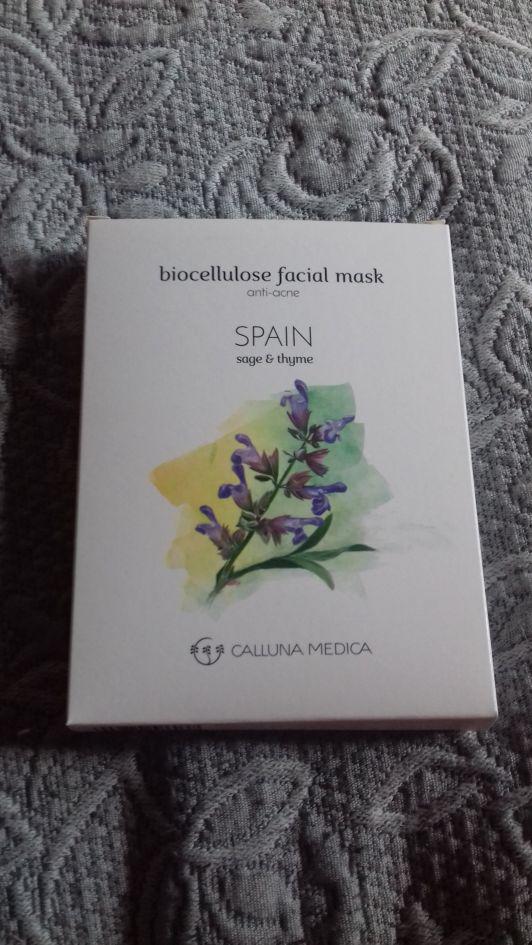 Calluna Medica Maska do twarzy w płacie, Przeciwtrądzikowa, Spain,  Sage & Thyme