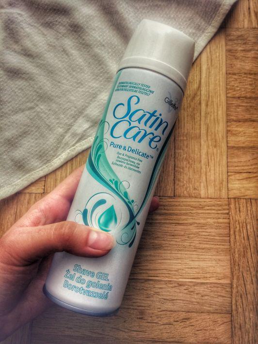 Gilette Satin Care, Żel do golenia, Sensitive Skin, Aloes