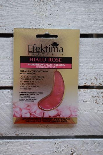 Efektima Hialu-Rose, Hydrożelowe płatki pod oczy, Zmarszczki  & 