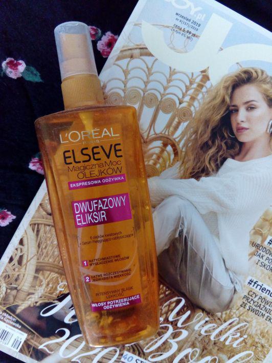 L'Oréal Elseve, Eliksir w sprayu, Dwufazowy, Magiczna moc olejków