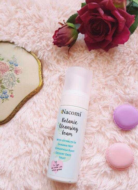 Nacomi Pianka do mycia twarzy, Botaniczna, Botanic Cleansing Foam, Extract of Shikaki Nut, Gypsophila Root and Dessert Date Fruit