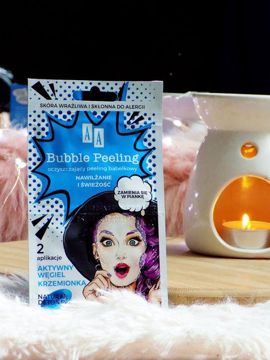 AA Bubble Peeling, Peeling bąbelkowy do twarzy, Oczyszczający, Nawilżenie i świeżość, Aktywny węgiel i krzemionka