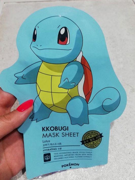 Tony Moly Pokémon Edition, Maska do twarzy w płacie, Squirtle, Kkobugi Mask Sheet, Lotus, Hydrating