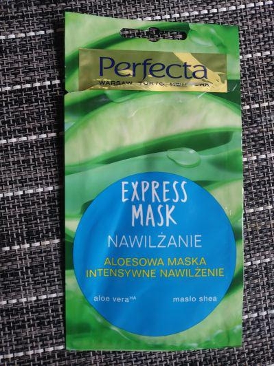 Perfecta Express Mask, Nawilżanie, Aloesowa maseczka do twarzy