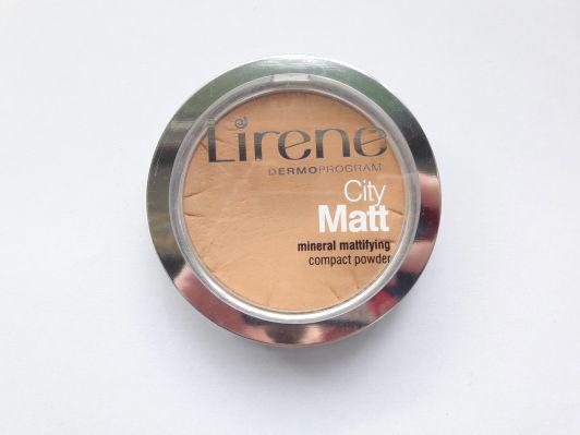 Lirene City Matt, Puder do twarzy, Mineralny, Matujący, nr 03 Beżowy