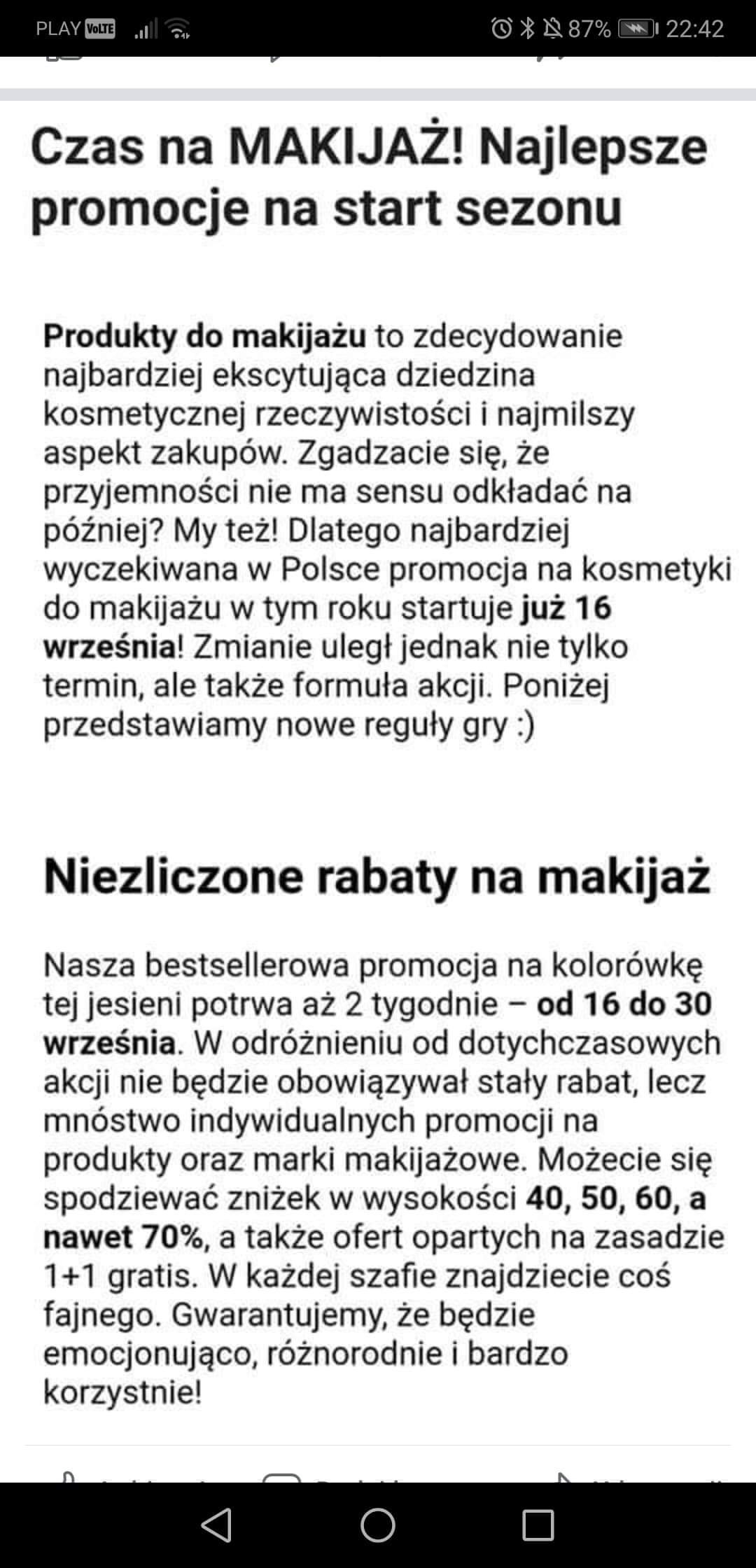 Stare - 55 % Makijaż ROSSMANN / 2019 nowa forma promocji RABATY! 