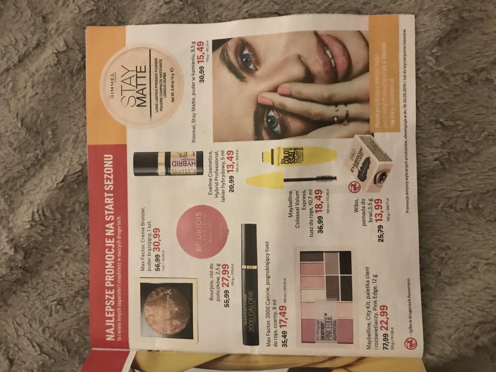 Stare - 55 % Makijaż ROSSMANN / 2019 nowa forma promocji RABATY! 