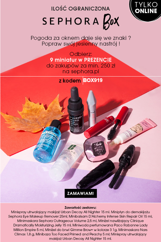 Sephora - gratis miniaturki do zakupu