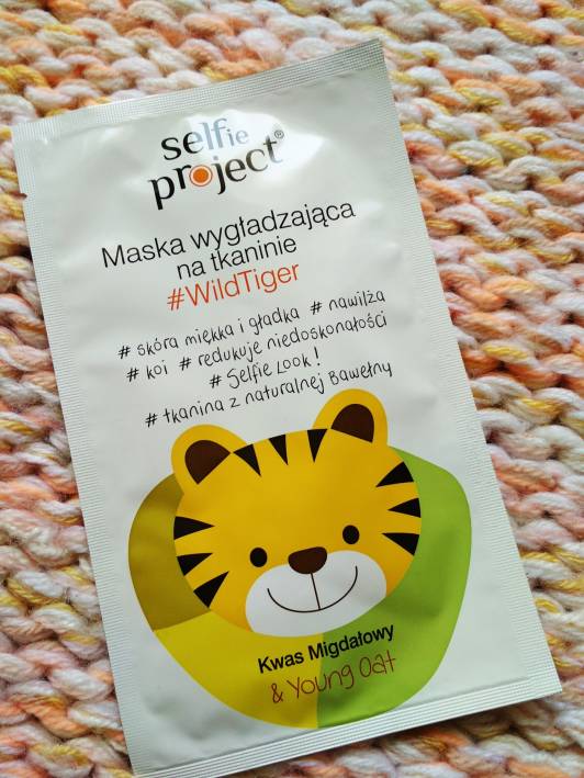 Selfie Project Maska do twarzy w płacie, Na tkaninie, #WildTiger