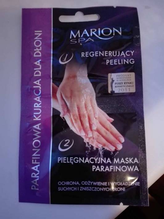 Marion SPA, peeling i maska parafinowa dla dłoni. 