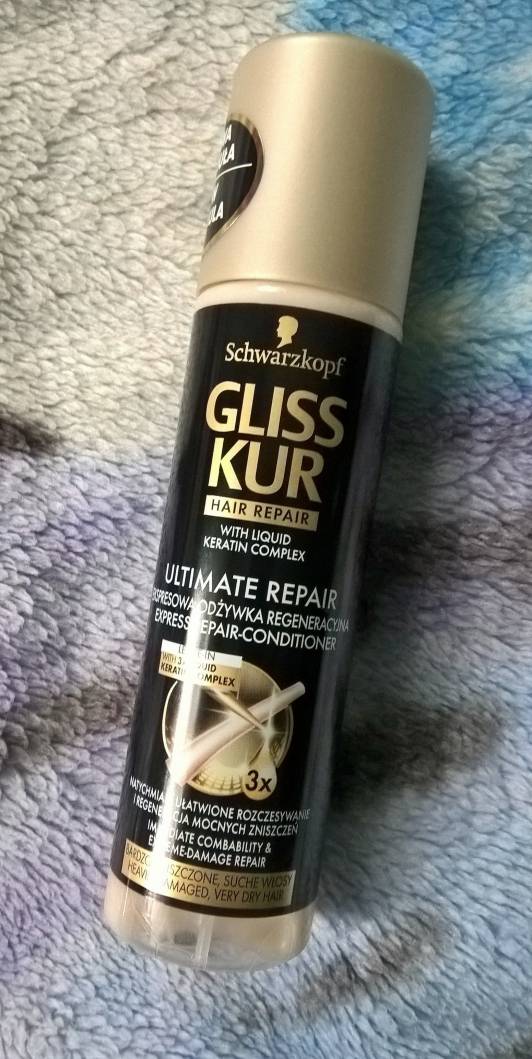Schwarzkopf Gliss Kur, Odżywka do włosów, Ultimate Repair, bardzo zniszczone i suche włosy.