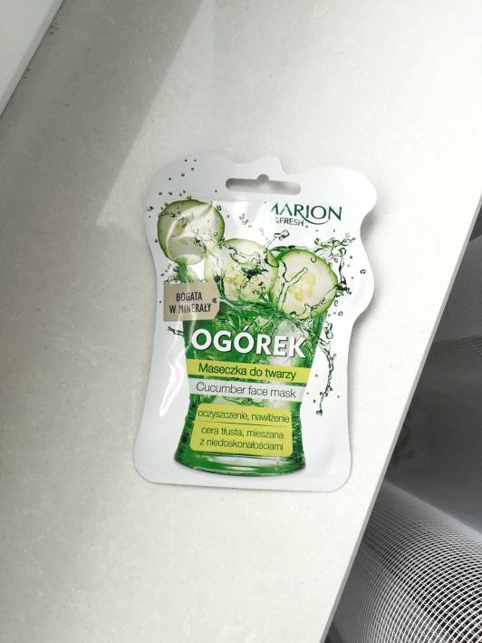 Marion Fit&Fresh, Maseczka do twarzy, Ogórek