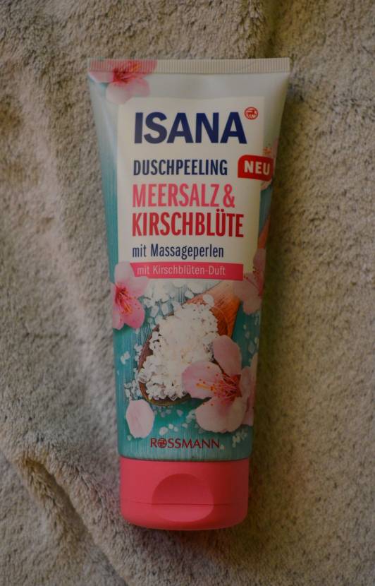 Isana Peeling pod prysznic, Sól morska i kwiat wiśni, Meersalz & Kirschblute