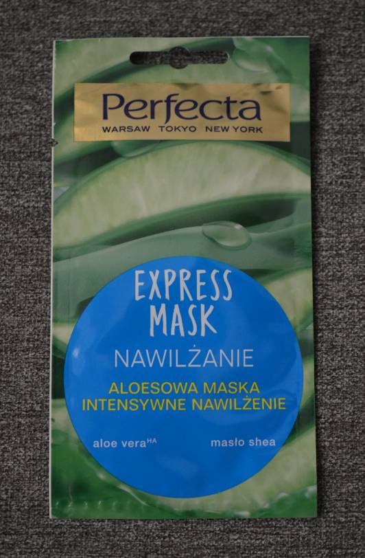 Perfecta Express Mask, Nawilżanie, Aloesowa maseczka do twarzy