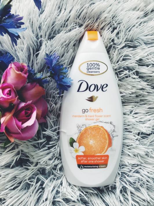Dove go fresh, Żel pod prysznic, Mandarynka i gardenia tahitańska