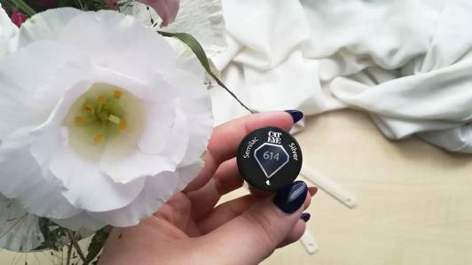 cat eye semilac lakier hybrydowy metaliczny silver magnetyczny