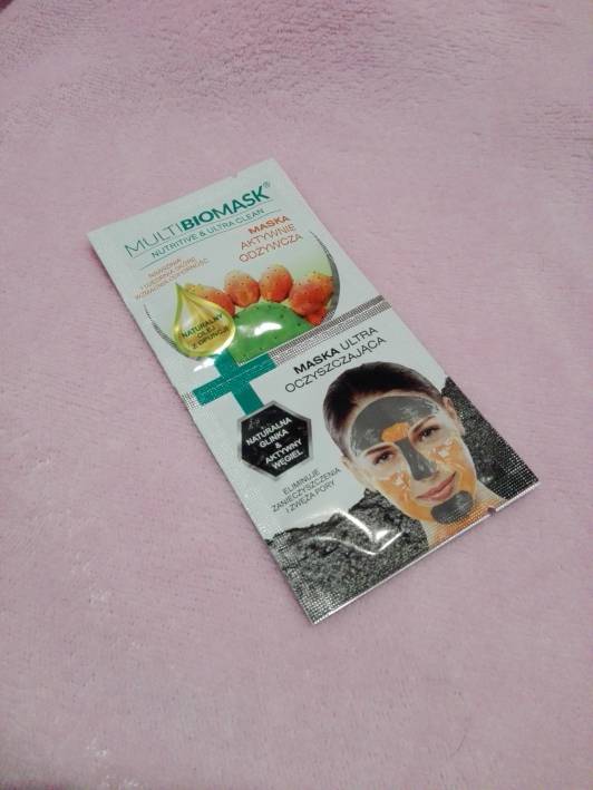 Multi BioMask Nutritive & Ultra Clean, Maska do twarzy odżywcza i oczyszczająca 