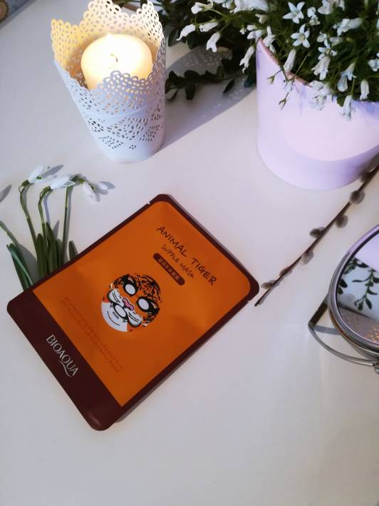 BIOAQUA maseczka do twarzy w płacie, Animal Tiger