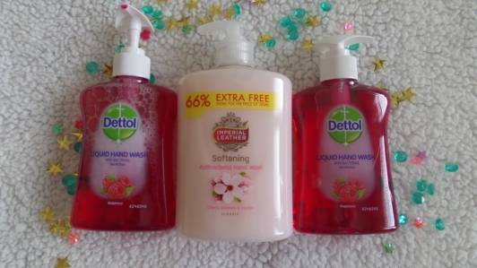 mydło w płynie Dettol i Imperial Leather