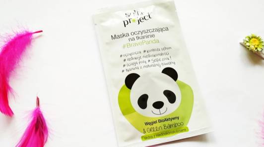 Selfie Project Maska oczyszczająca na tkaninie #BravePanda