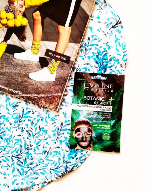 Evelinecosmetics Maseczka oczyszczająco nawilżająca, Aktywny węgiel, Biała glinka